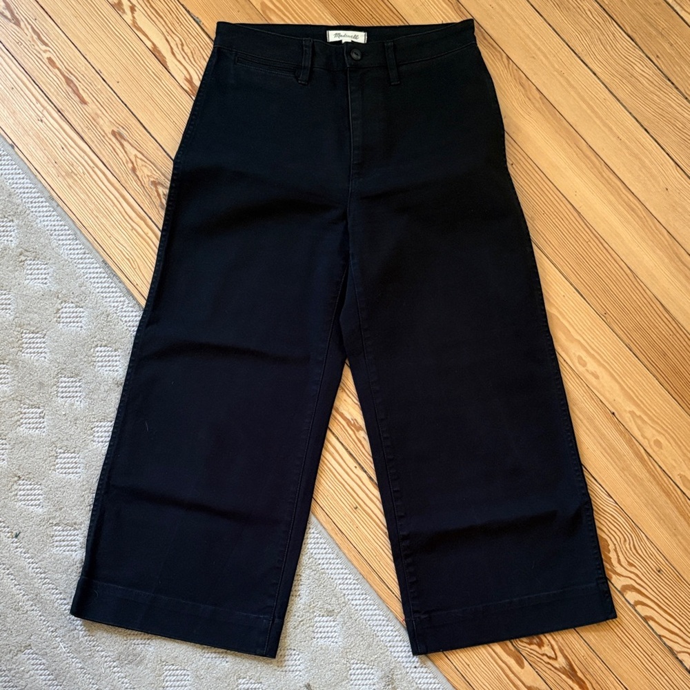 Madewell Black Ankle Cropped Pants